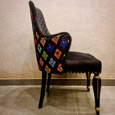 Modern Black and Gold Dining Chair
